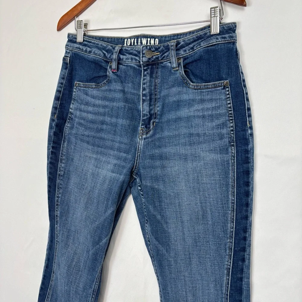 Idyllwind Holland Medium Wash‎ Contrast Panels High Risin Stretch Bootcut Jeans